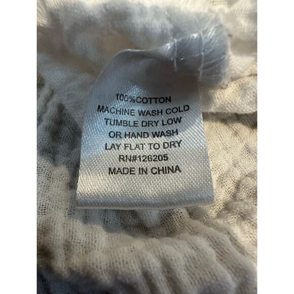 Joie Women's 100% Cotton Gauze Short Sleeve Blouse Sz L Minimalist Chic Comfort - Picture 6 of 8